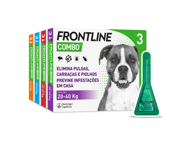 Frontline Combo dog packaging